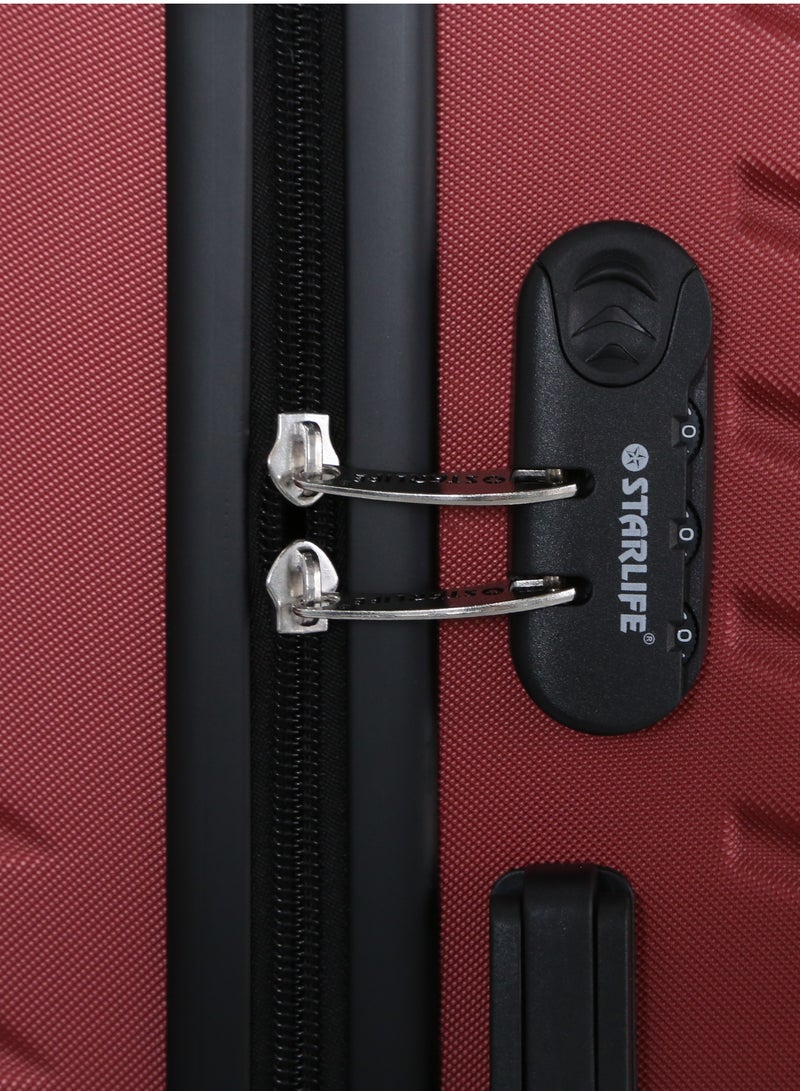 STARLIFE 3 Piece ABS Hard side Trolley Luggage Set Spinner Wheels with Number Lock - Image 4