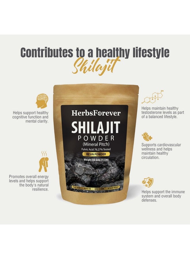 Herbsforever Shilajit Powder Mineral Pitch Antioxidant General Wellness Concentrated Extract 6:1 8.11 oz 230 GMS - Image 4