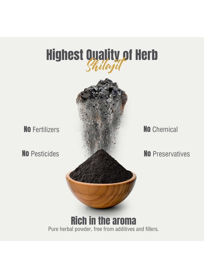 Herbsforever Shilajit Powder Mineral Pitch Antioxidant General Wellness Concentrated Extract 6:1 8.11 oz 230 GMS - Image 5