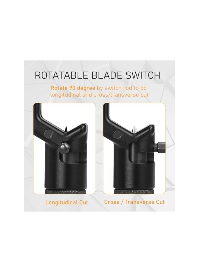 promass Armored Cable Stripper Tools, 8-28mm Wire Stripper, Coax Mid Span Cable Stripper, Radial Cutter Slitting Ring Tools, Coax Round Cable Jacket Stripping, Armored Fiber Optic Cable Stripper Tools