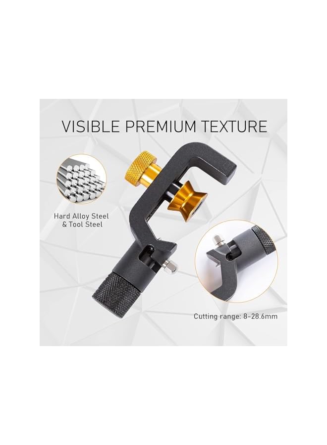 PROMASS promass Armored Cable Stripper Tools, 8-28mm Wire Stripper, Coax Mid Span Cable Stripper, Radial Cutter Slitting Ring Tools, Coax Round Cable Jacket Stripping, Armored Fiber Optic Cable Stripper Tools  - Image 2