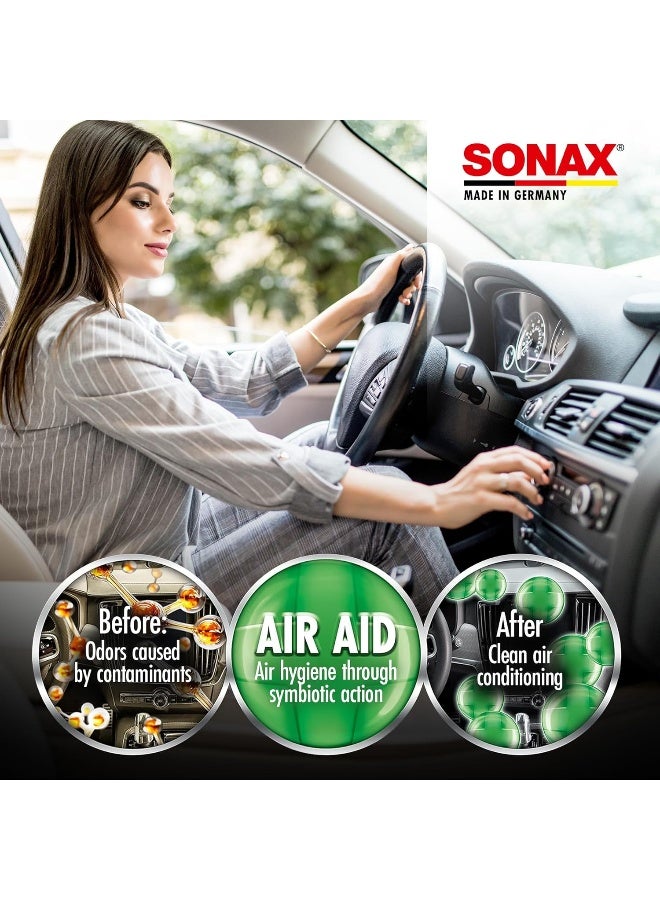 SONAX رذاذ منظف مكيف الهواء من سونكس - منظف مكيف هواء سريع المفعول لتهوية السيارة، إزالة الروائح، وانتعاش يدوم طويلاً - Image 2