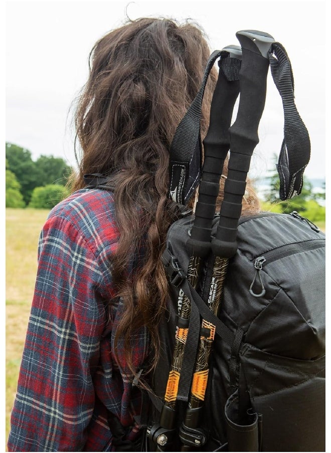 Cascade Mountain Tech Cascade Mountain Tech Aluminum Adjustable Trekking Poles - Lightweight Quick Lock Walking Or Hiking Stick - 1 Set (2 Poles)  - Image 1