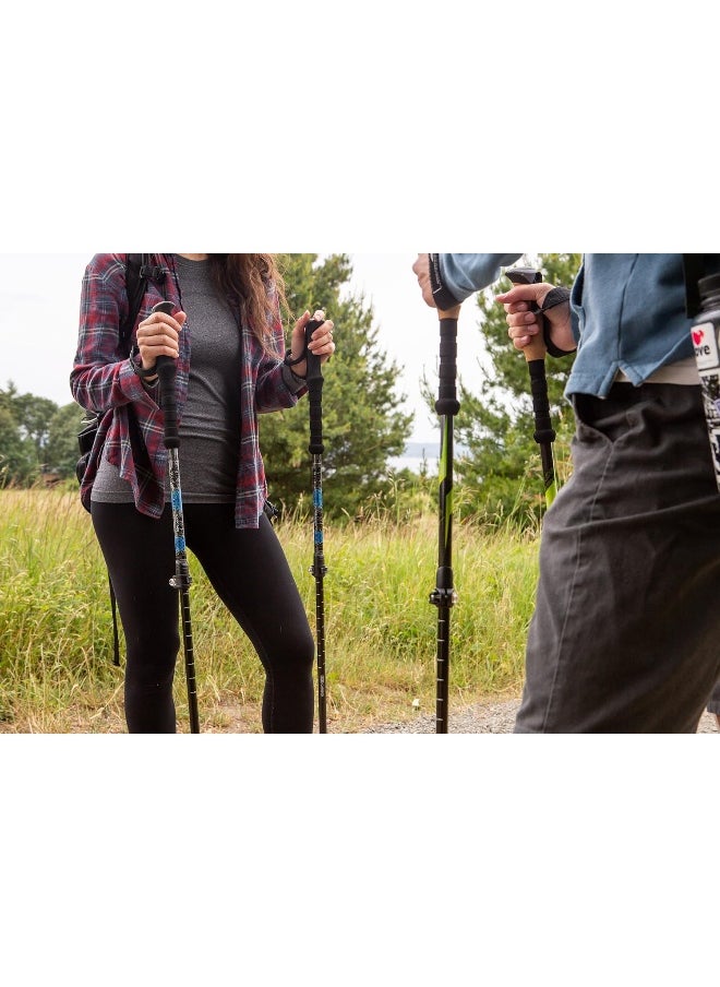 Cascade Mountain Tech Cascade Mountain Tech Aluminum Adjustable Trekking Poles - Lightweight Quick Lock Walking Or Hiking Stick - 1 Set (2 Poles)  - Image 5
