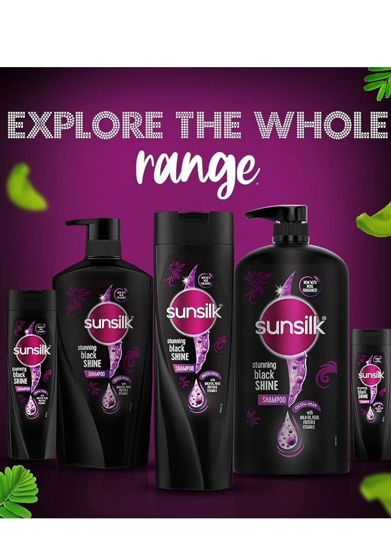 Sunsilk - Sunsilk Shampoo Black Shine 180ML - Image 1