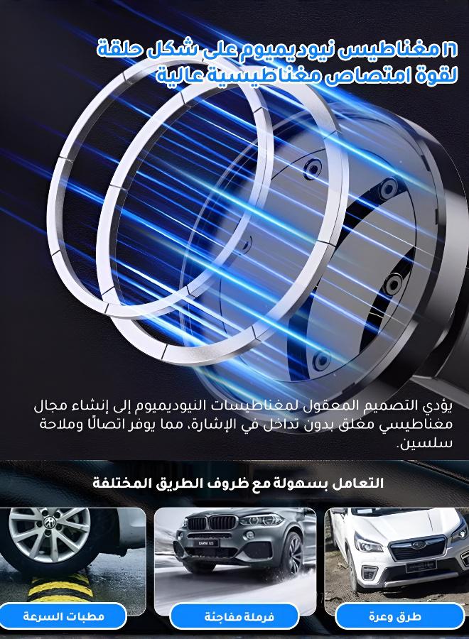 حامل جوال للسيارة متعدد الوظائف مع حامل أكواب، قابل للتمدد والدوران - Image 5