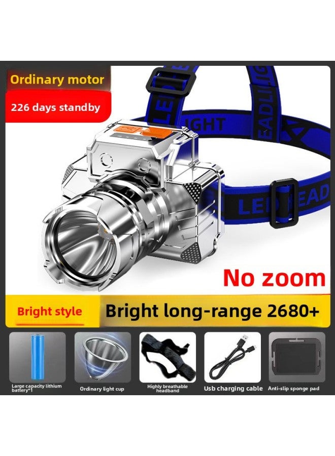 LED Lamp Headlight Strong Light Long-shot Charging Outdoor Night Fishing Flashlight Super Bright Head-mounted Super Long Endurance Miner's Lamp