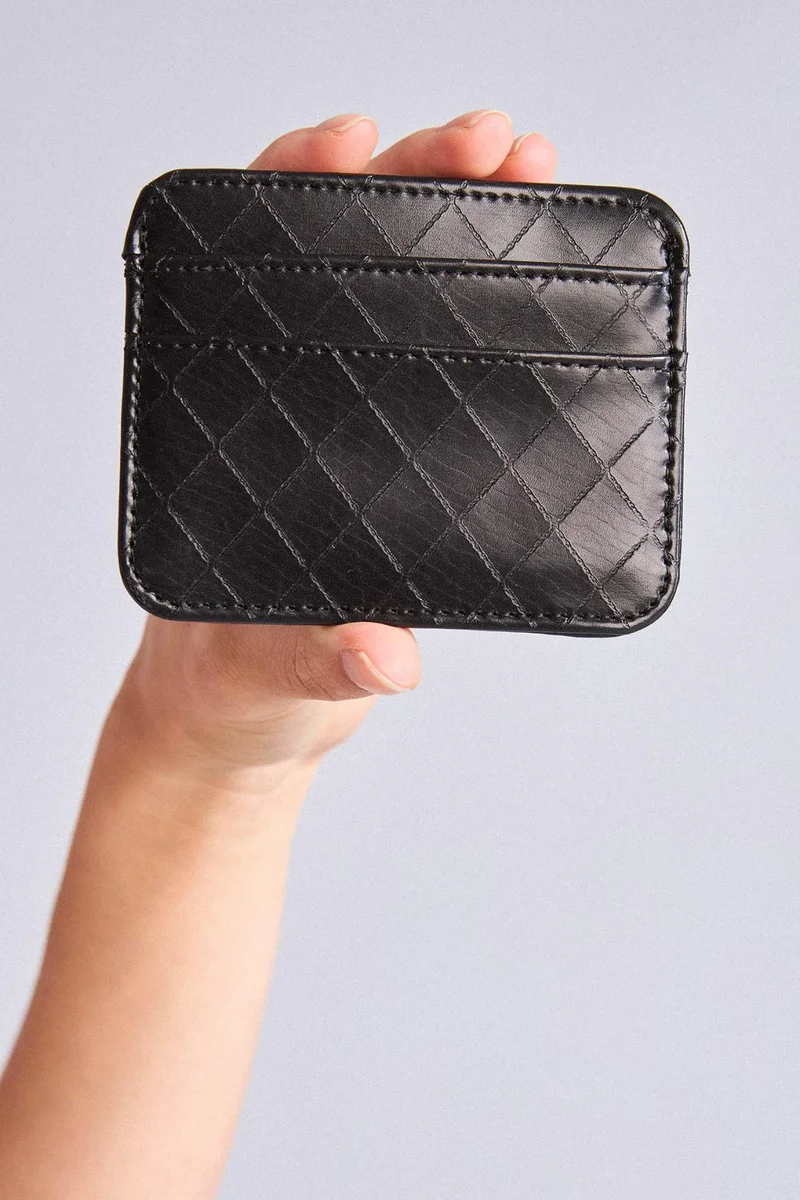 Woman Faux Leather Business Card Wallet