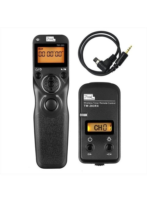Pixel Timer Shutter Release TW283-N3 Wireless Remote Control for Canon 5D Mark III/ 5D Mark IV/ 5D 6D /7D Mark II/ 7D R5 R5C 50D 40D 30D D60 D30 1DX MARKII