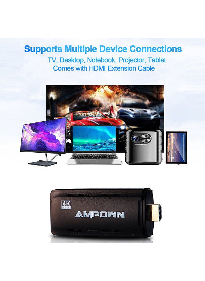 Generic - Ampown U9 TV Game Stick With Two 2.4G Wireless Controller Retro Video Games Console Gaming Player Game Box - Image 1