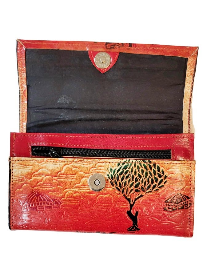CLASSIQUE Women’s Shantiniketan Leather Clutch (8 * 5) - Image 3
