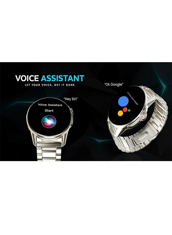 iCruze Pronto Vista Smartwatch with 1.5" LCD Display, Bluetooth Calling, Heart Rate & SpO2 Monitor, Multiple Sports Modes, 200+ Watch Faces, Wireless Charging, IP67 Water Resistance - Image 4