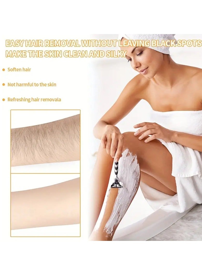 Rozino ROZINO Turmeric Vitamin C Hair Removal Cream, 60g - Fast-Acting & Long-Lasting, Painless for All Skin Types, Alcohol-Free, Ideal for Face, Legs, Arms, Underarms, with Smooth Skin Results - Image 5
