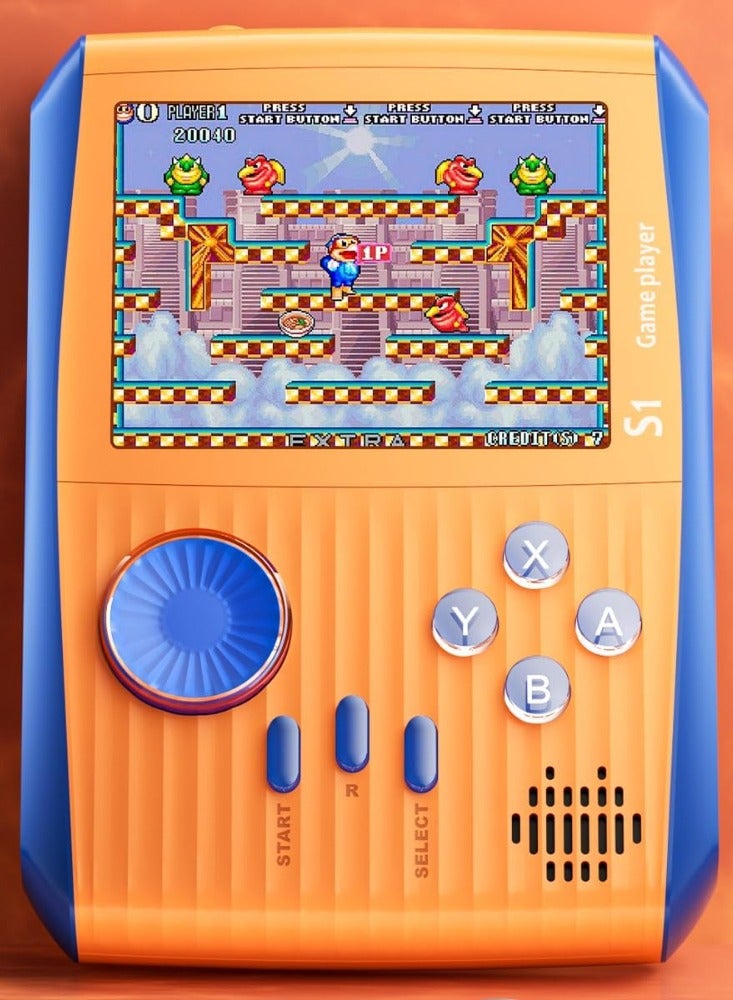 Portable Handheld Games Retro Mini Video Games，Handheld Game Console with 666 Classical FC Games 3.0" Color Screen，Birthday for Boys Girls and Adults (S1-Orange) - Image 1