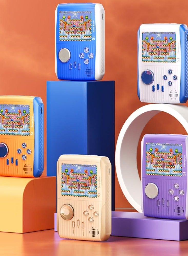 Portable Handheld Games Retro Mini Video Games，Handheld Game Console with 666 Classical FC Games 3.0" Color Screen，Birthday for Boys Girls and Adults (S1-Orange) - Image 2