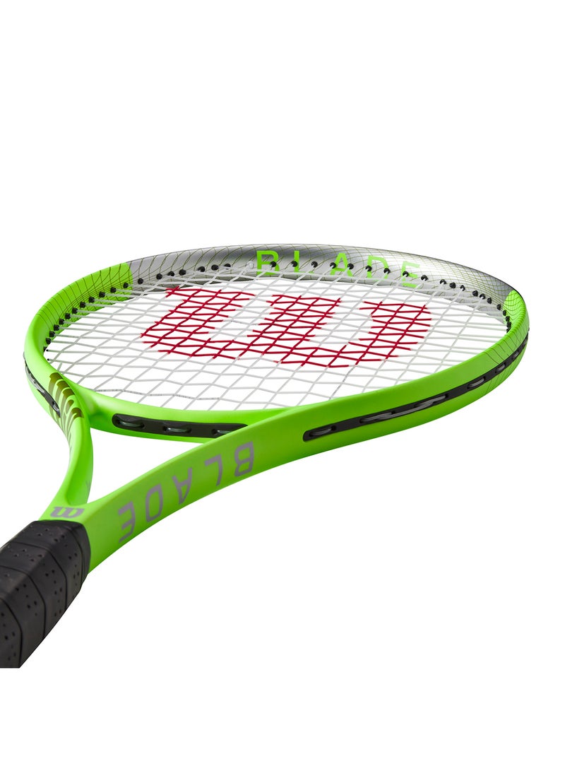 Wilson Blade Feel Rxt 105 Tennis Racket, 16x19, Adults, Beginners/ Intermediate - Green/ Black - Image 5