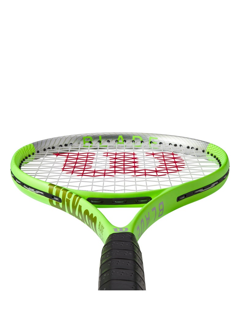 Wilson Blade Feel Rxt 105 Tennis Racket, 16x19, Adults, Beginners/ Intermediate - Green/ Black - Image 4