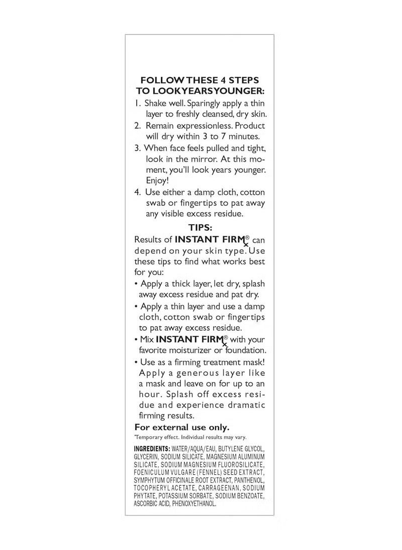 PETER THOMAS ROTH - Instant FIRMx Temporary Face Tightener  Firm and Smooth the Look of Fine Lines, Deep Wrinkles and Pores (3.4 ounce) - Image 1