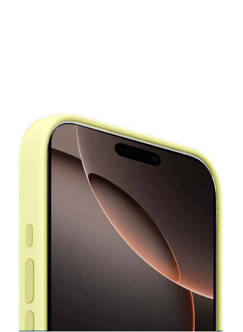 Apple iPhone 16 Pro Max 2024 Premium Soft Liquid Silicone Case Cover - Canary Yellow