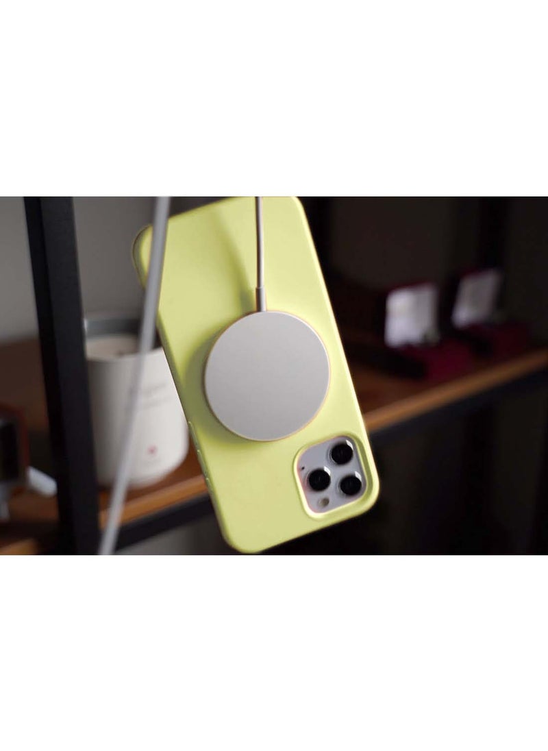 Apple iPhone 16 Pro Max 2024 Premium Soft Liquid Silicone Case Cover - Canary Yellow