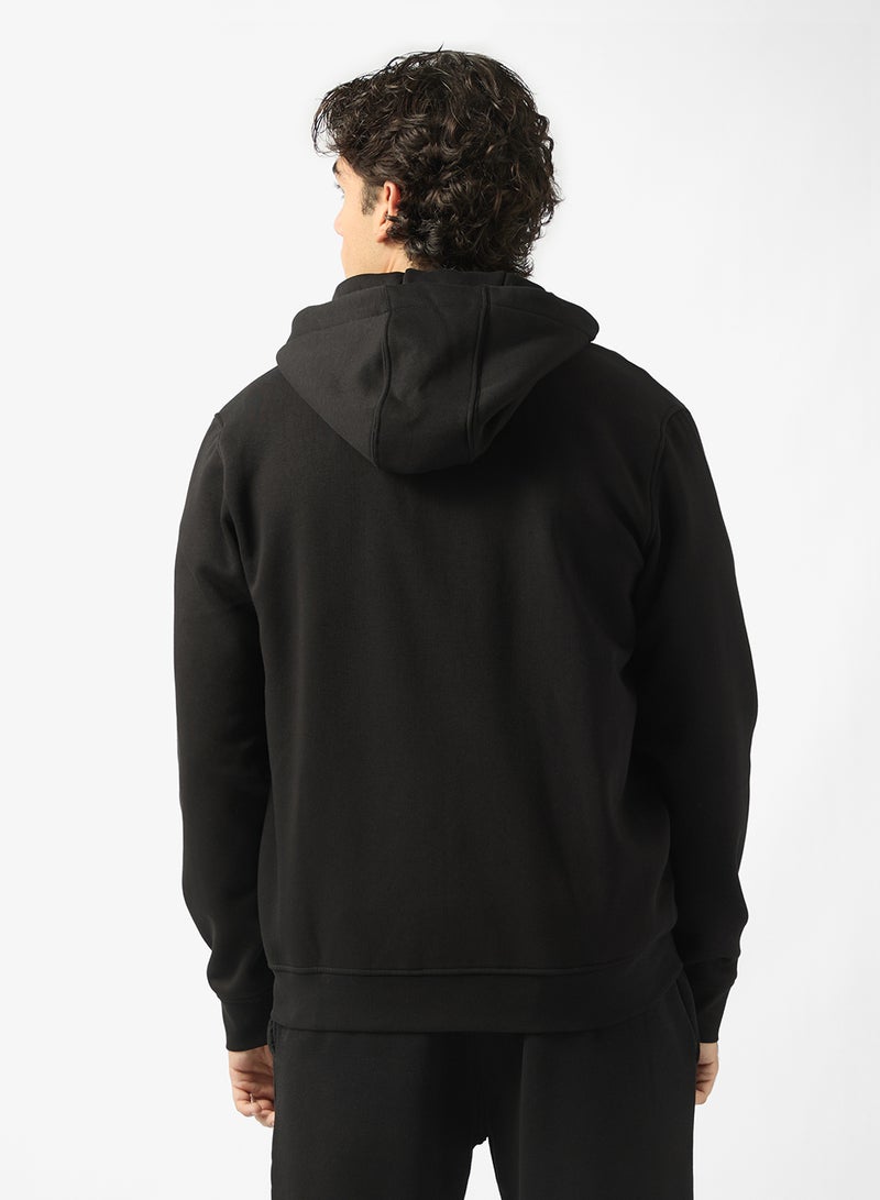 GUESS Zip Detailed Basic Hoodie - Image 2