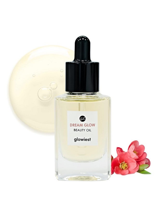 glowiest DREAM GLOW BEAUTY OIL - Natural Facial Oil for All Skin Types, Multi Oil - Clean Beauty, Camellia Japonica Seed Oil, Castor Oil - 30ml (1.01 fl. oz.) - Image 1