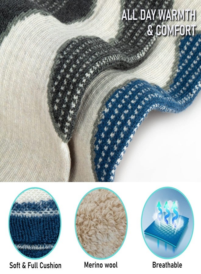 unenow Merino Wool Ski Socks 2 Pairs, Thermal Knee High Warm Socks for Snowboarding, Hiking, Cold Weather, Snow, Hunting - Image 3