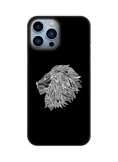 Case for Apple iPhone 14 Pro Max Slim Snap Classic Series Mobile Cover Hard PC Shield Matte Finish Print - Lion Abstract
