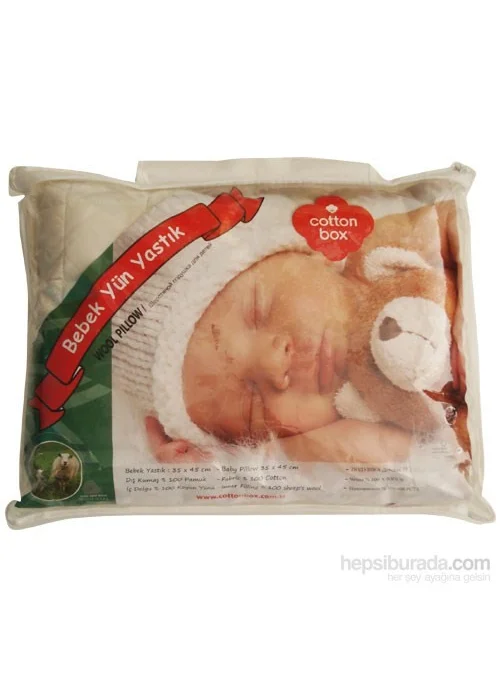 Cotton Box Wool Baby Pillow