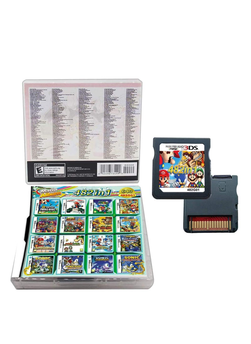 SYOSI - 428 in 1 Game Cartridge Multicart,DS Game Pack Card Compilations, Fine Works Combo Multicart for Nintendo DS, NDSL, NDSi, NDSi LL/XL, 3DS, 3DSLL/XL, New 3DS, New 3DS LL/XL, 2DS, New 2DS LL/XL - Image 1