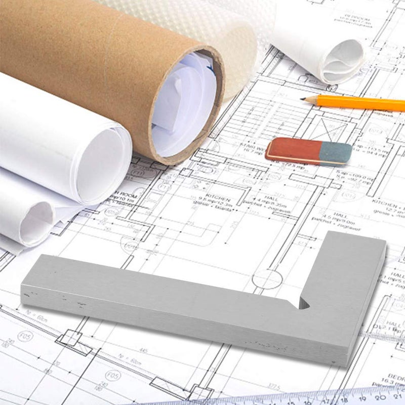 75x50 مم مربع نجارة فولاذي زاوية قائمة أداة قياس مهندس تأطير الخشب - Image 3