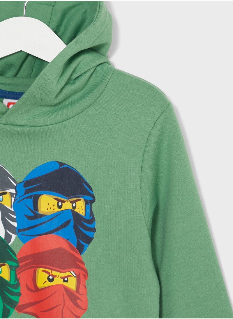 LEGO - Lego Ninjago Boys Printed Hoodie - Image 1