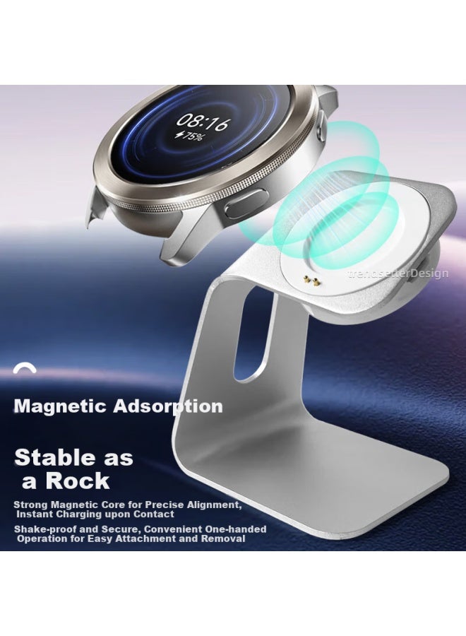 trendsetter حامل شحن 1-في-1 لساعات شاومي S2/S3/S4، متوافق مع حامل شحن الجيل الثاني والثالث H1/2pro بقاعدة مغناطيسية - Image 2