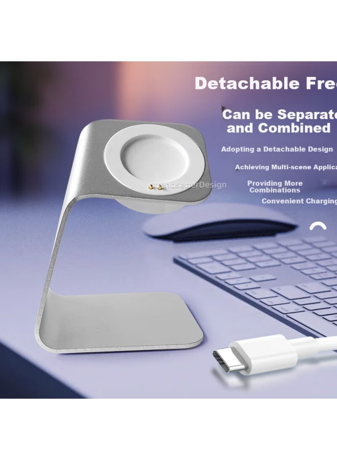 trendsetter حامل شحن 1-في-1 لساعات شاومي S2/S3/S4، متوافق مع حامل شحن الجيل الثاني والثالث H1/2pro بقاعدة مغناطيسية - Image 3