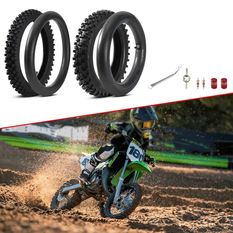 KAMIER 80/100-12 3.00-12 Rear 60/100-14 2.50-14 Front Tire and Inner Tube for KLX110 KX60 KX65 PW80 TTR90 TTR110 CRF70 XR70 Suzuki RM60 JR80 DS80 DRZ110 Apollo RFZ SSR TaoTao 110cc 125cc Pit Dirt Bike - Image 3