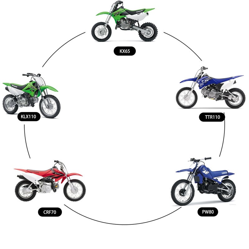 KAMIER 80/100-12 3.00-12 Rear 60/100-14 2.50-14 Front Tire and Inner Tube for KLX110 KX60 KX65 PW80 TTR90 TTR110 CRF70 XR70 Suzuki RM60 JR80 DS80 DRZ110 Apollo RFZ SSR TaoTao 110cc 125cc Pit Dirt Bike - Image 2