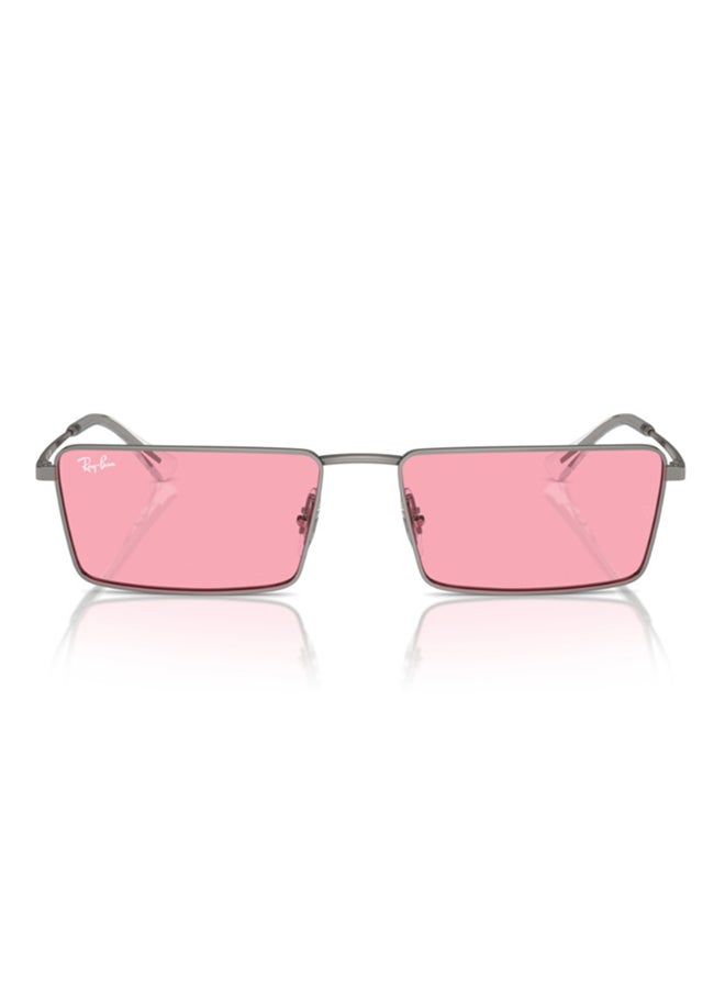 Ray-Ban Women Ray-Ban RB3741 004/84 Women's Rectangular Sunglasses - Lens Size: 59 mm - Image 3
