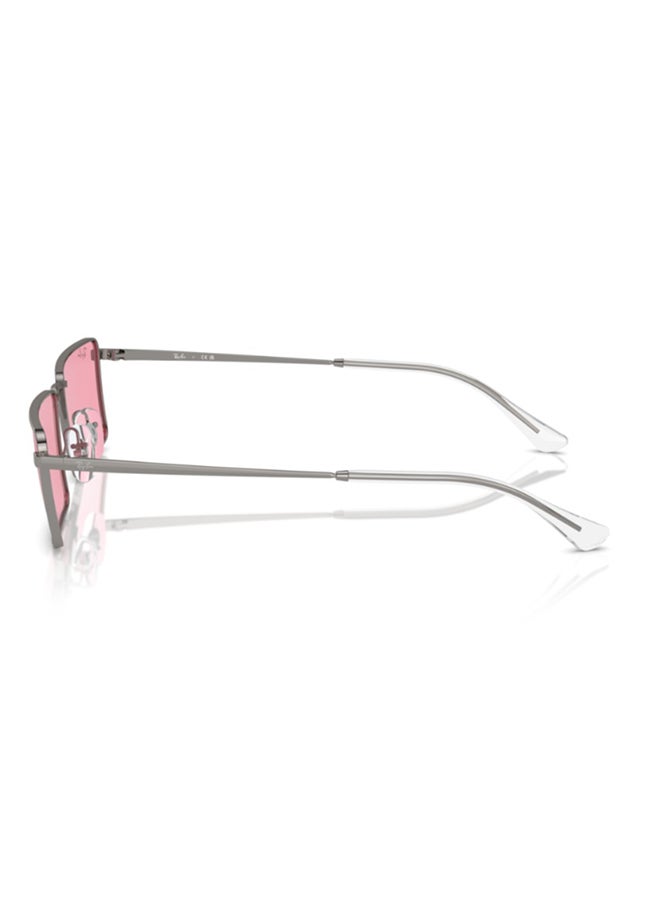 Ray-Ban Women Ray-Ban RB3741 004/84 Women's Rectangular Sunglasses - Lens Size: 59 mm - Image 2