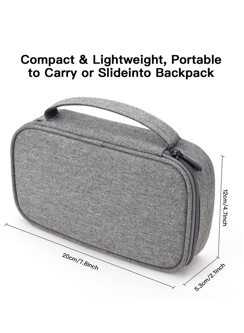 Captaintech Tech Organizer Travel Case for Charger and Cords Cables, Portable Hard Drive, Compact Water-Resistant Storage for Electronics Digital Devices & Accessories (Dark Grey) - Image 2