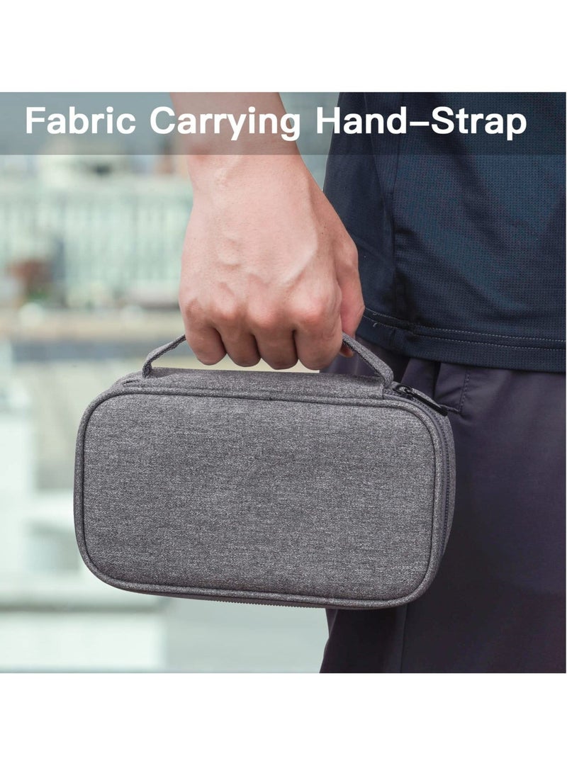 Captaintech Tech Organizer Travel Case for Charger and Cords Cables, Portable Hard Drive, Compact Water-Resistant Storage for Electronics Digital Devices & Accessories (Dark Grey) - Image 4