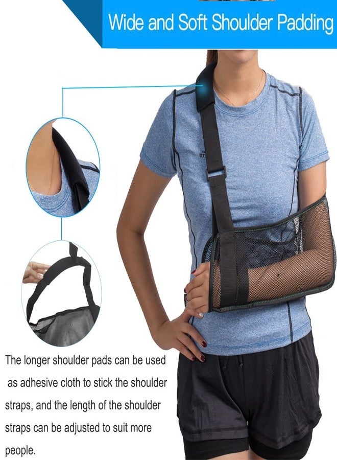 TODDOBRA Mesh Arm Shoulder Sling - Medical Shoulder Immobilizer for Shower - Adjustable Arm Brace for Torn Rotator Cuff Injury - Right Left Arm for Men Women - Shower Sling for Elbow, Wrist - Image 4