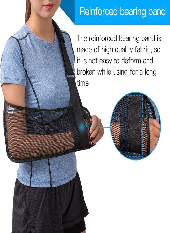 TODDOBRA Mesh Arm Shoulder Sling - Medical Shoulder Immobilizer for Shower - Adjustable Arm Brace for Torn Rotator Cuff Injury - Right Left Arm for Men Women - Shower Sling for Elbow, Wrist - Image 3