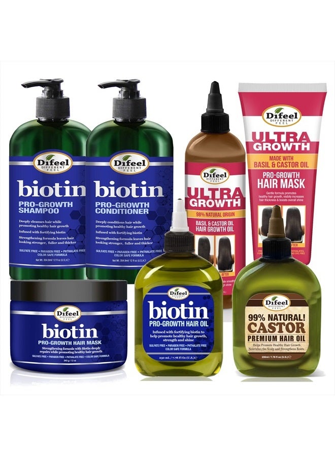difeel Biotin Ultra Growth Beauty Bomb for Hair Growth 7-Piece Set - Image 2