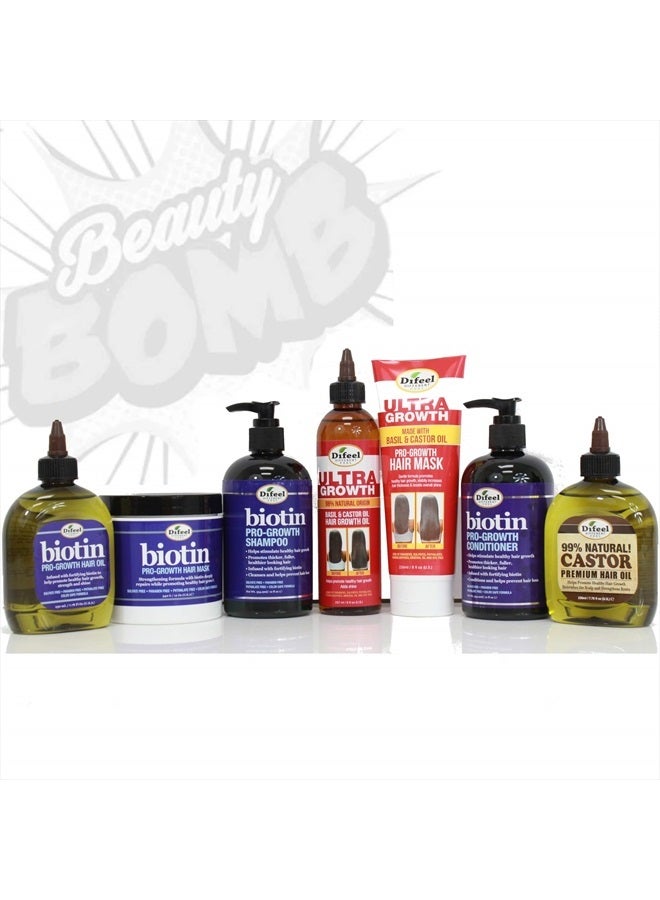 difeel Biotin Ultra Growth Beauty Bomb for Hair Growth 7-Piece Set - Image 3