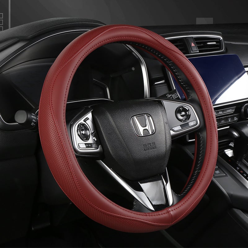 Car Steering Wheel Cover with 3D Microfiber Leather Design for an Amazing Hand Feel - Image 5