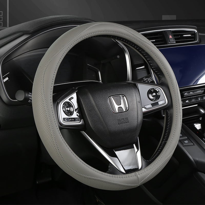 Car Steering Wheel Cover with 3D Microfiber Leather Design for an Amazing Hand Feel - Image 3