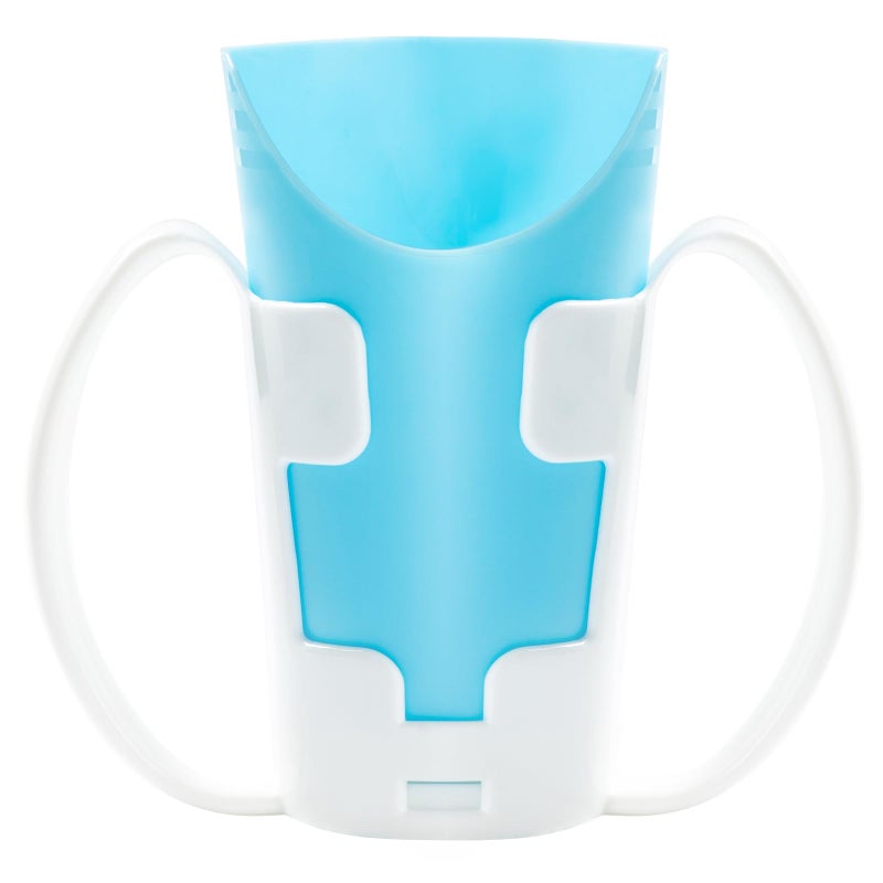 JFGLORIX Nosey Cups with Holder 8.7oz,Elderly Care Cups for Physical Therapy Recovery and Rehabilitation - Image 5
