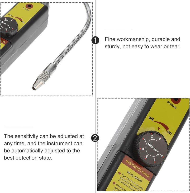 Leak Detector HVAC Halogen Gas Tester with Probe High Sensitivity for Leak Detection and HVAC Maintenance Tools - Image 3