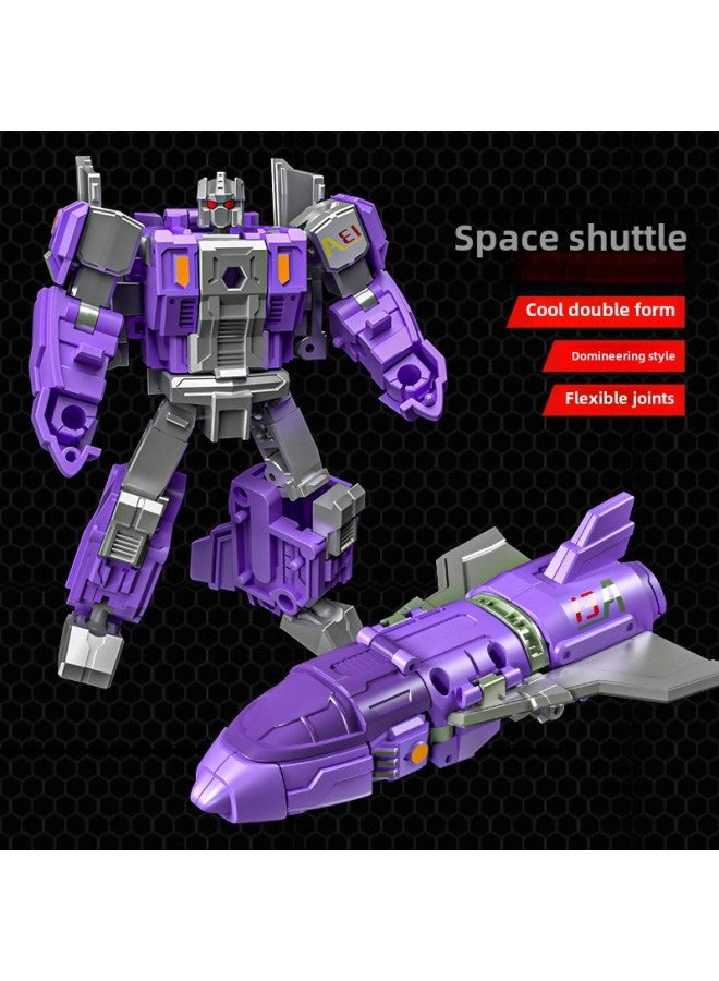 Children's Transfiguration Car Toy King Kong Alloy Hercules Genuine Fit Robot Handset Boy-Color:Transformation Shuttle-dual Form - Image 1