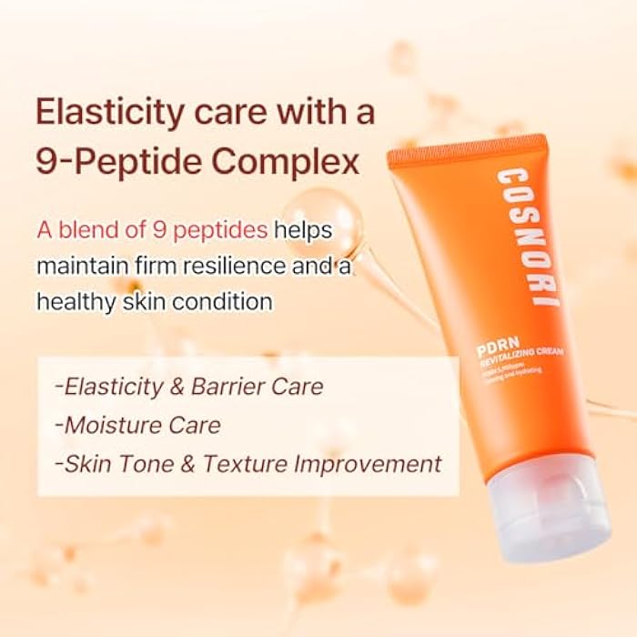 COSNORI PDRN Revitalizing Cream - Korea Facial Cream with Salmon PDRN & 9-Peptide Complex - 4 Ceramides for Hydration, Firmness & Radiant Skin, Korean Skincare (70ml / 2.37 fl. oz.) - Image 4